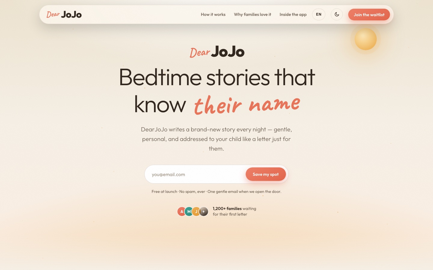 DearJoJo website